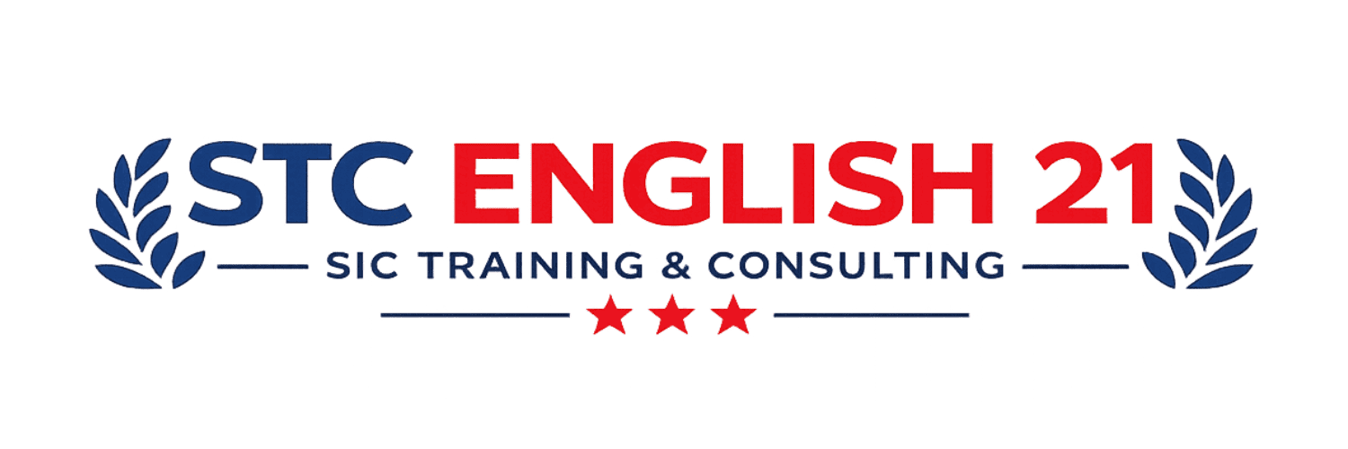Logo officiel de STC ENGLISH 21, centre de formation en anglais à Bamako, Mali.