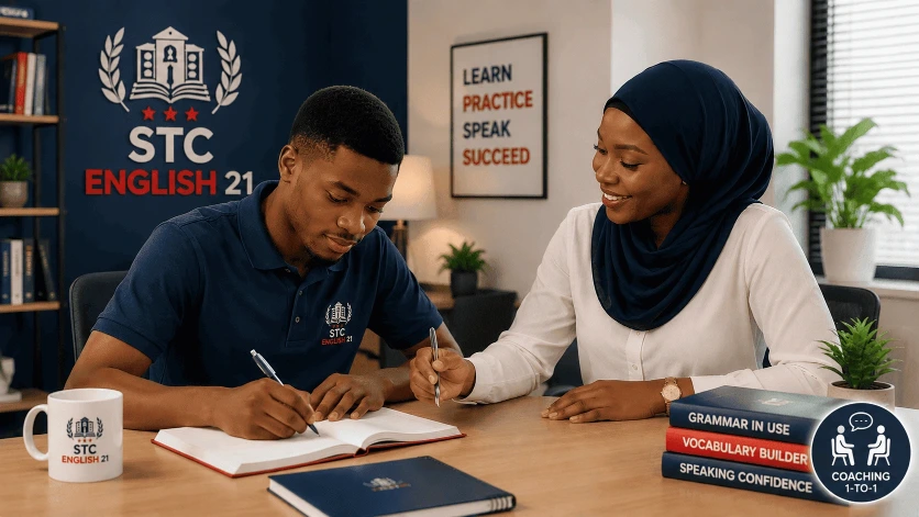 Cours d’anglais privés avec accompagnement personnalisé chez STC ENGLISH 21.